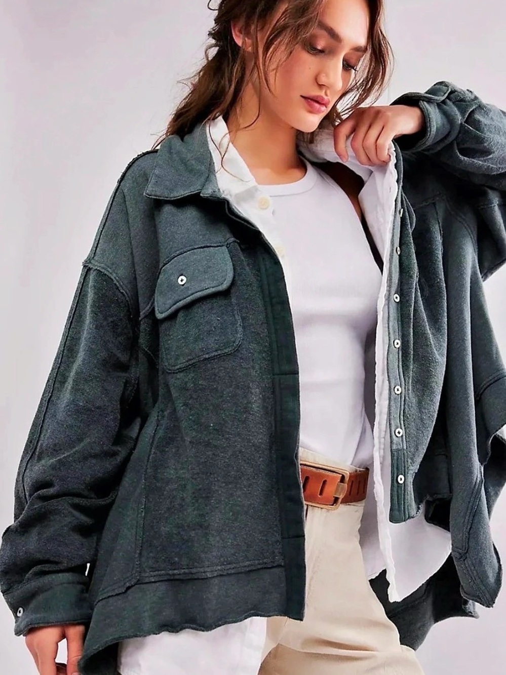 Free People- Riley Sweatshirt Top